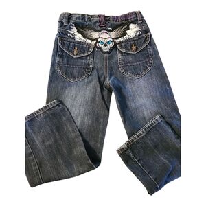 Black Label Denim with Purple Skull Stitching Size 7X